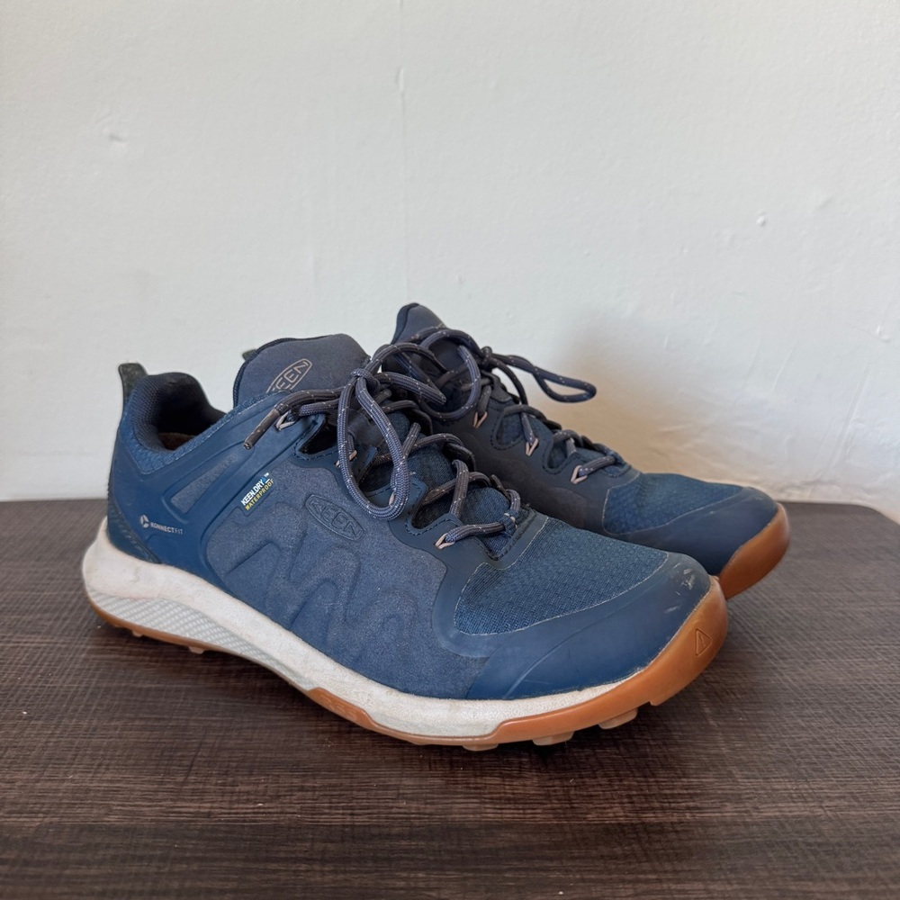 Keen Dry Women’s Navy Blue Athletic Shoes with Gum Outsoles Waterproof